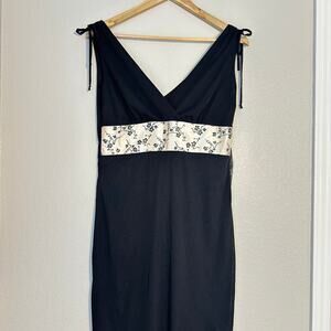 Y2K Ruby Rox Black Whimsygoth Sheer Fairy Witchy Grunge Dress, 90's, Size Large